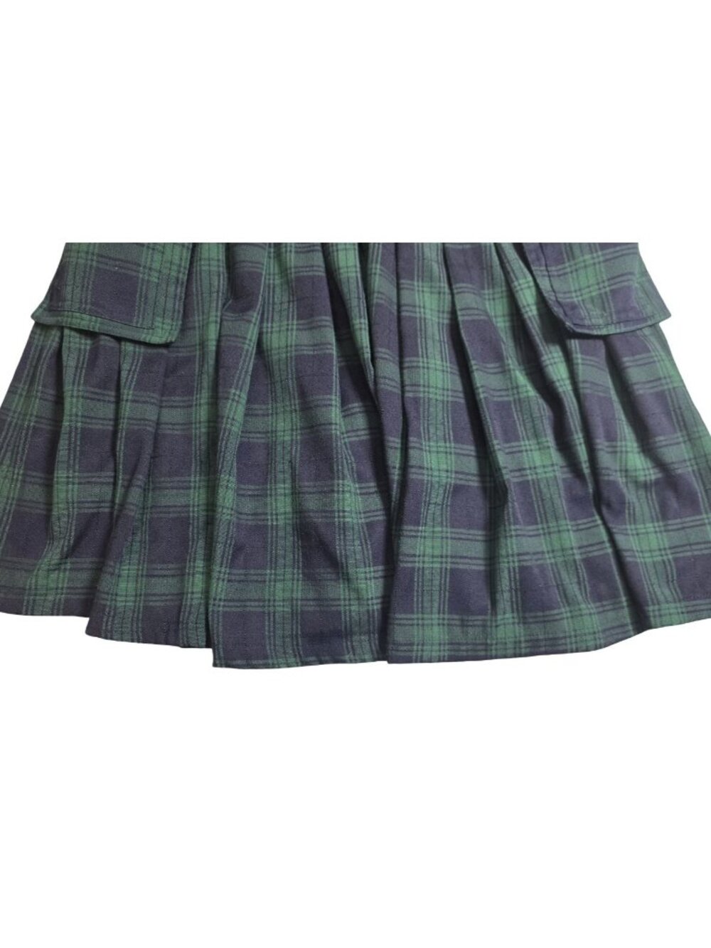 Men's - Scarlet Darkness Plaid Tartan Utility Kilt, Size Medium - Picture 8 of 8